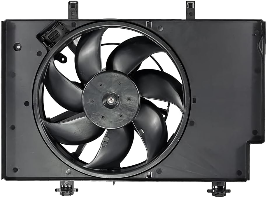 Replacement Engine Radiator Cooling Fan Assembly for Ford Fiesta L4 1.6L 2011-2019 Pack of 2 N12198