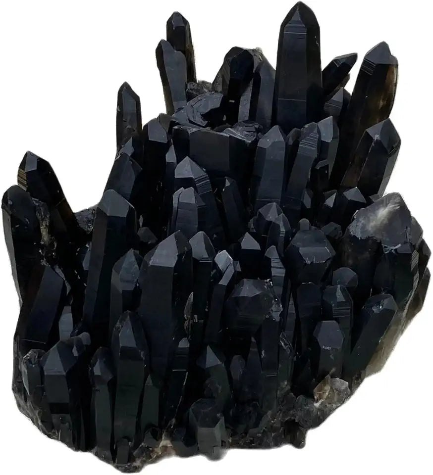 Black Quartz Crystal Clusters 650-700g H647