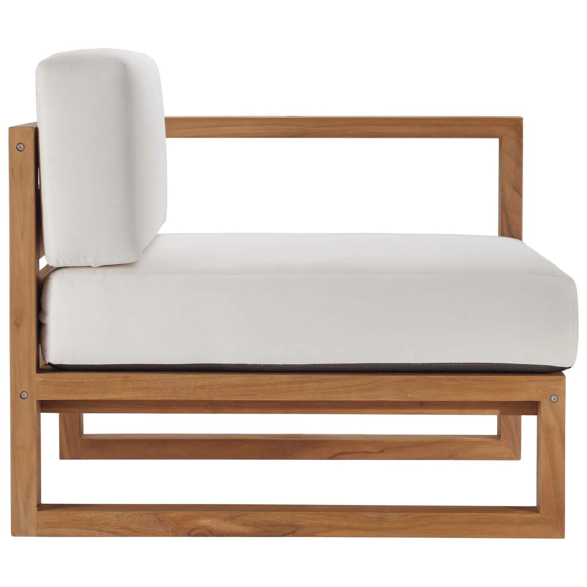 Teak Wood 3-Piece Sectional Sofa Set G429137