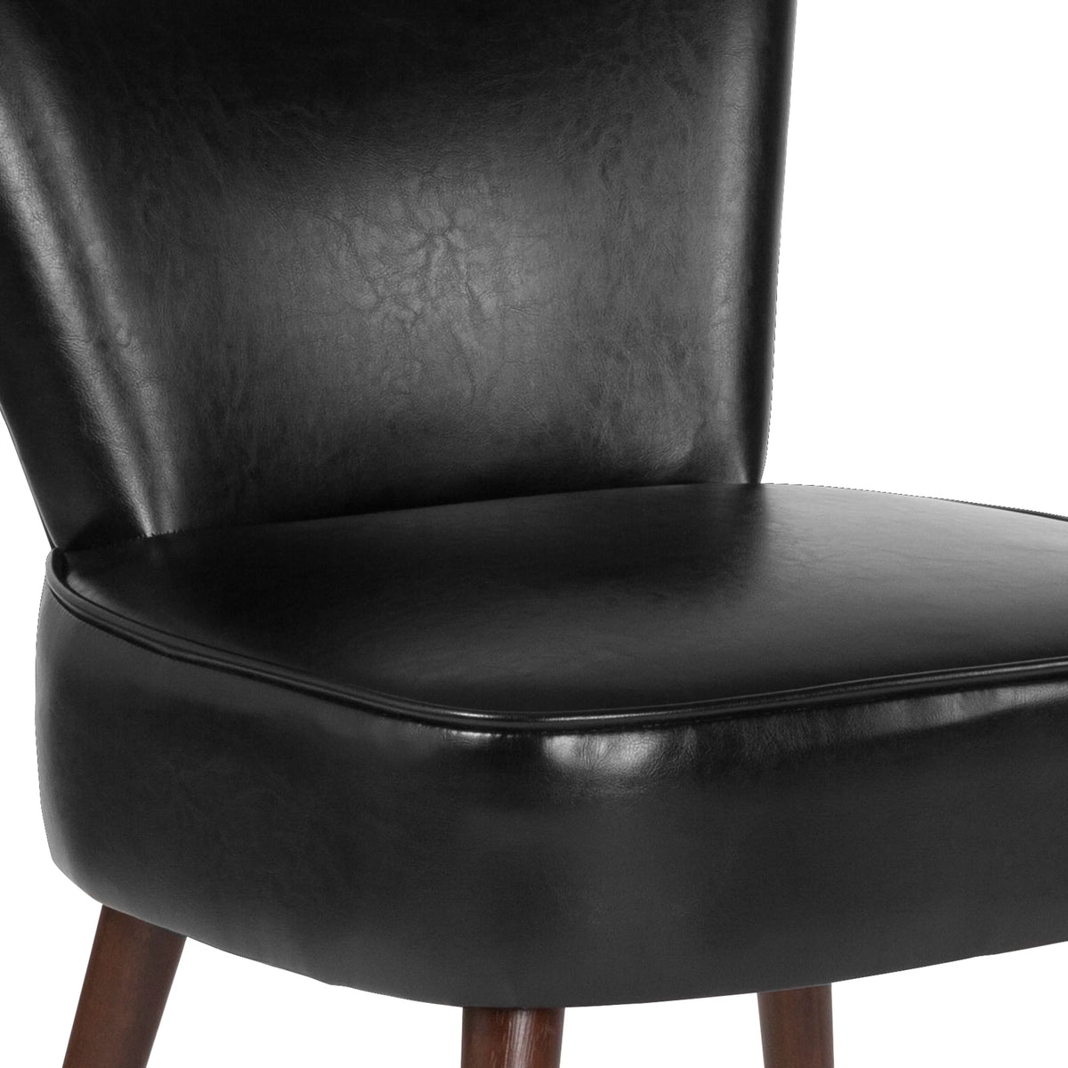 Black LeatherSoft Retro Chair H5274
