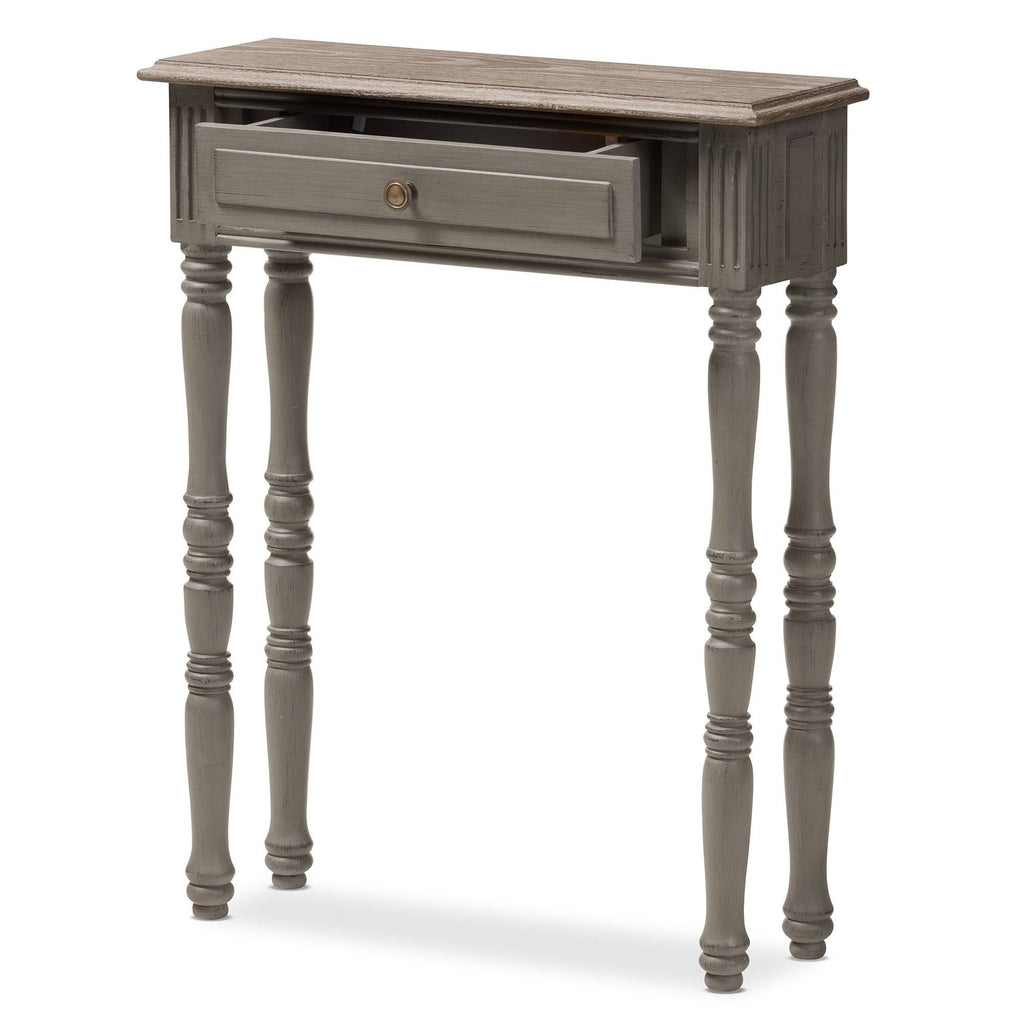 Brown Finished 1-Drawer Console Table Z710