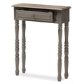 Brown Finished 1-Drawer Console Table Z710
