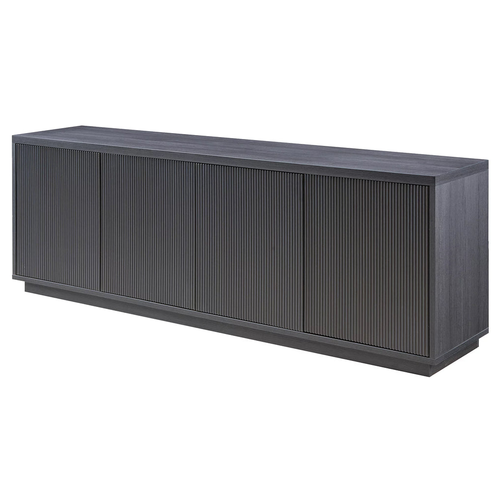 Black Grain Rectangular TV Stand U826