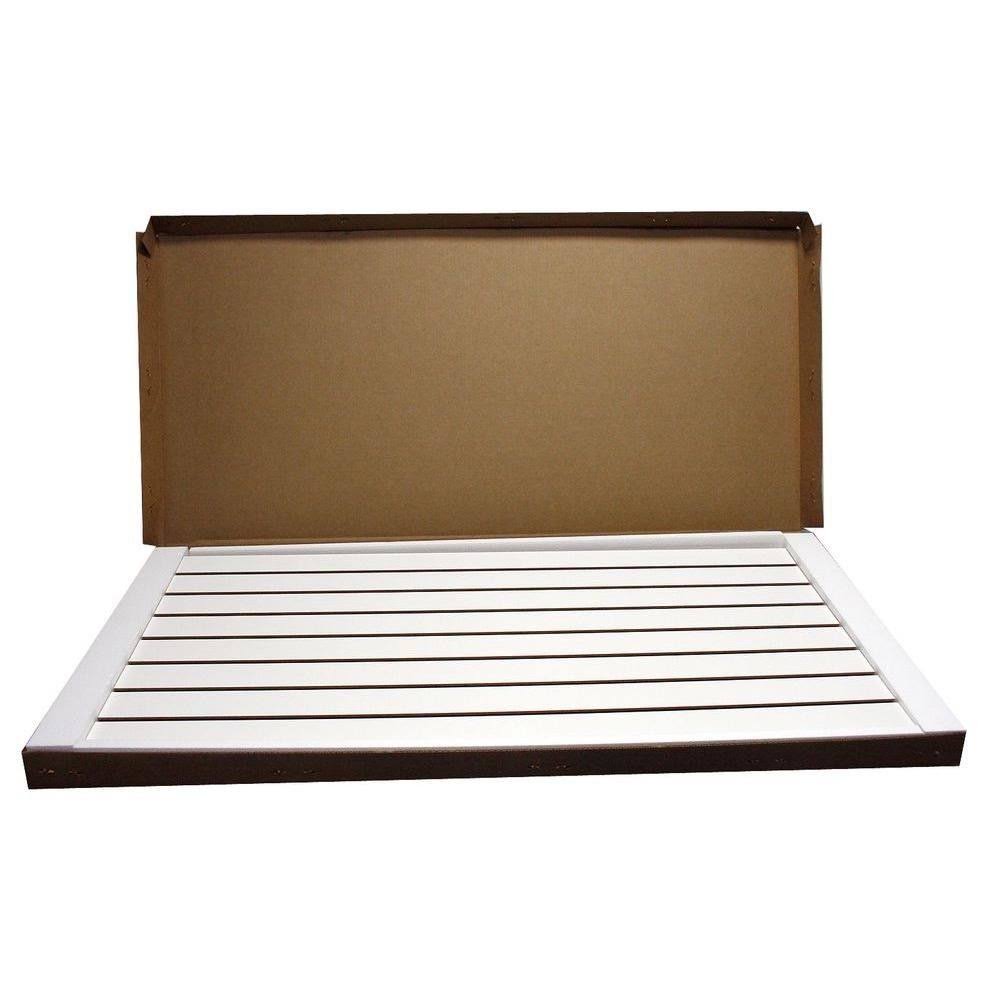 White Slatwall Easy Panel (2-Piece per Box) D8078