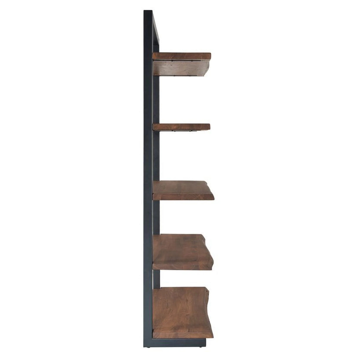 Light Brown Acacia Solid Wood Bookcase K855