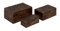 Wood Carved Box J1055