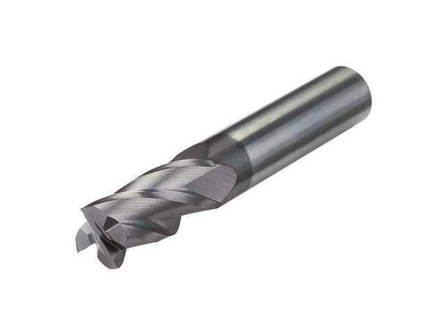 Carb End Mill, 1/2 In, 3FL, Uncoated T3004