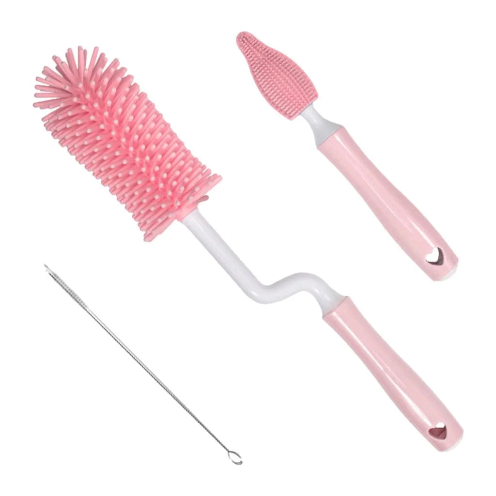 Baby Bottle Drying Organizer Holder with Cleaning Brush O4652