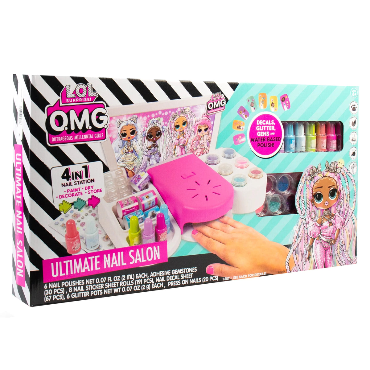 4-in-1 Manicure Set with Water Based Nail Polish H84238