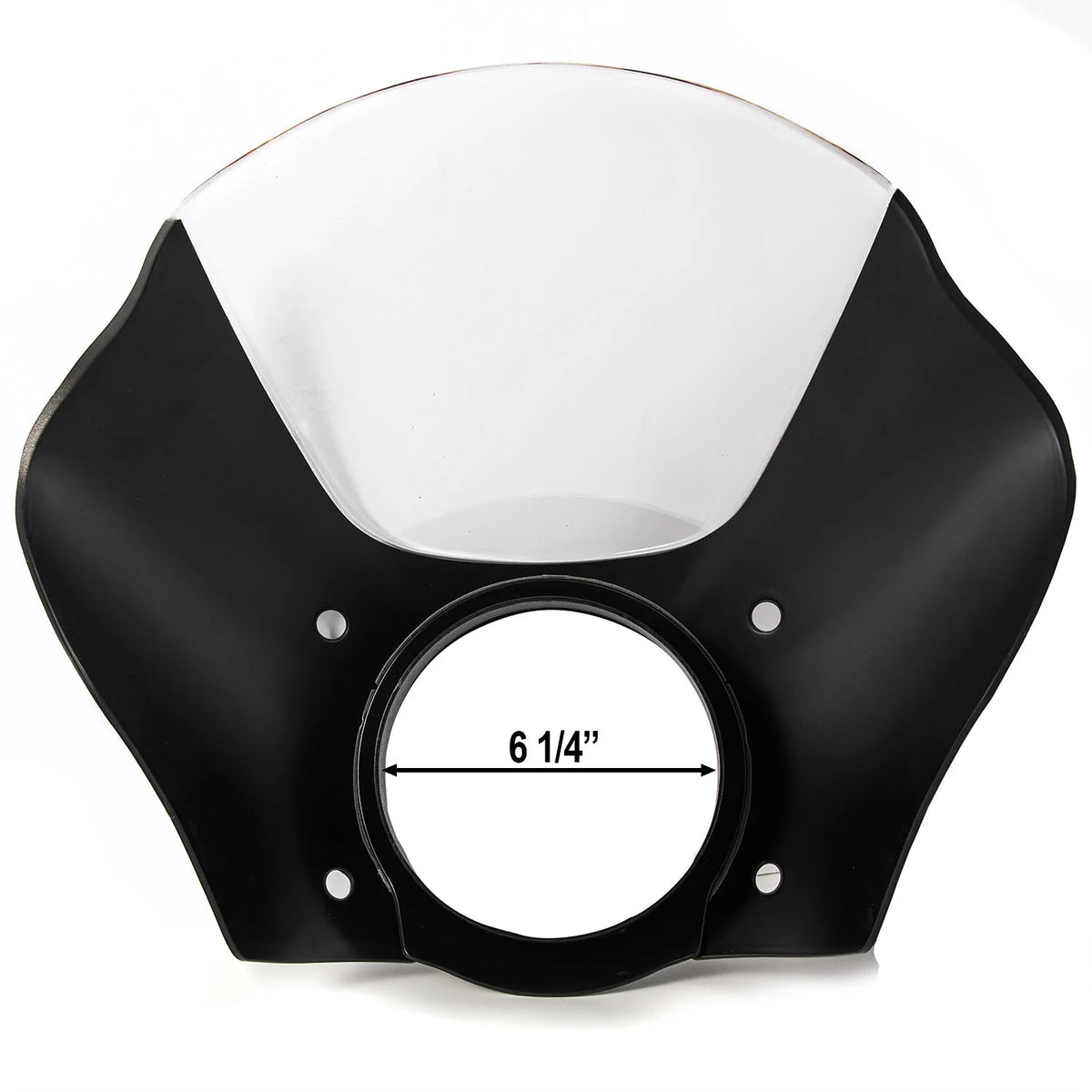 Black & Clear Quarter Fairing Windshield Kit with Fork Mounting Hardware I1320