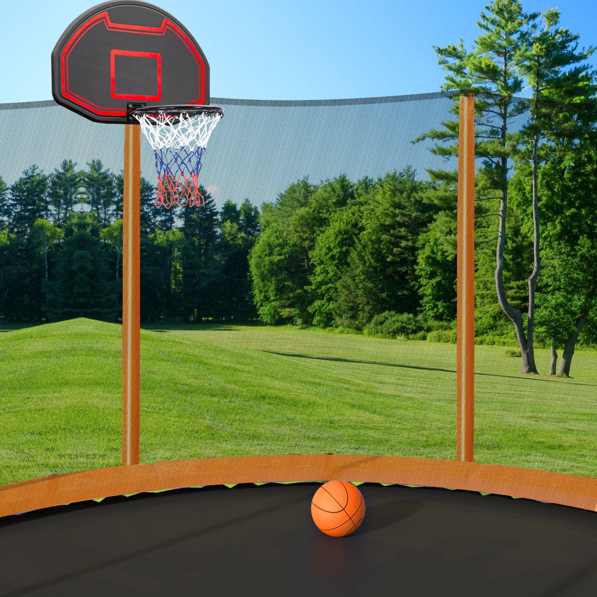 Trampoline 10ft with Basketball Hoop and Ladder Z726