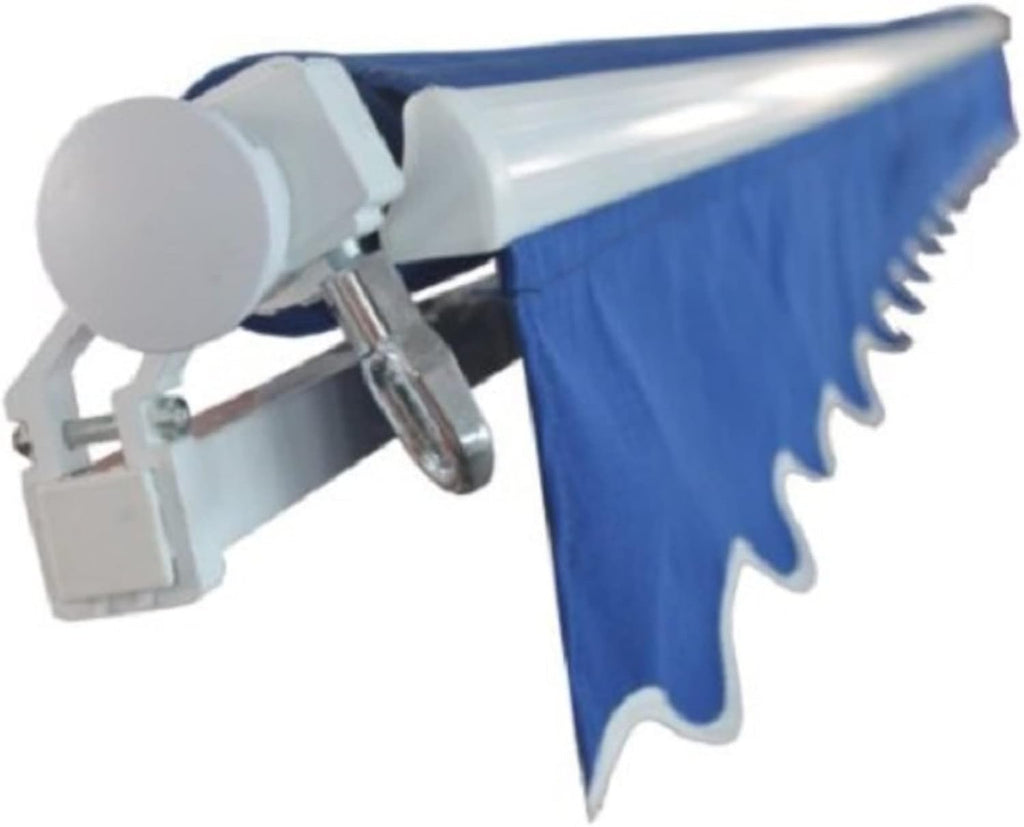 12 x 10 Feet Blue Retractable Patio Awning E266