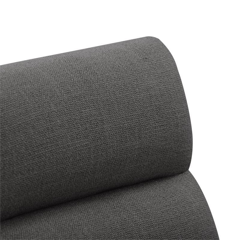 Dark Gray Fabric Barstool - Set of 2 Y34988