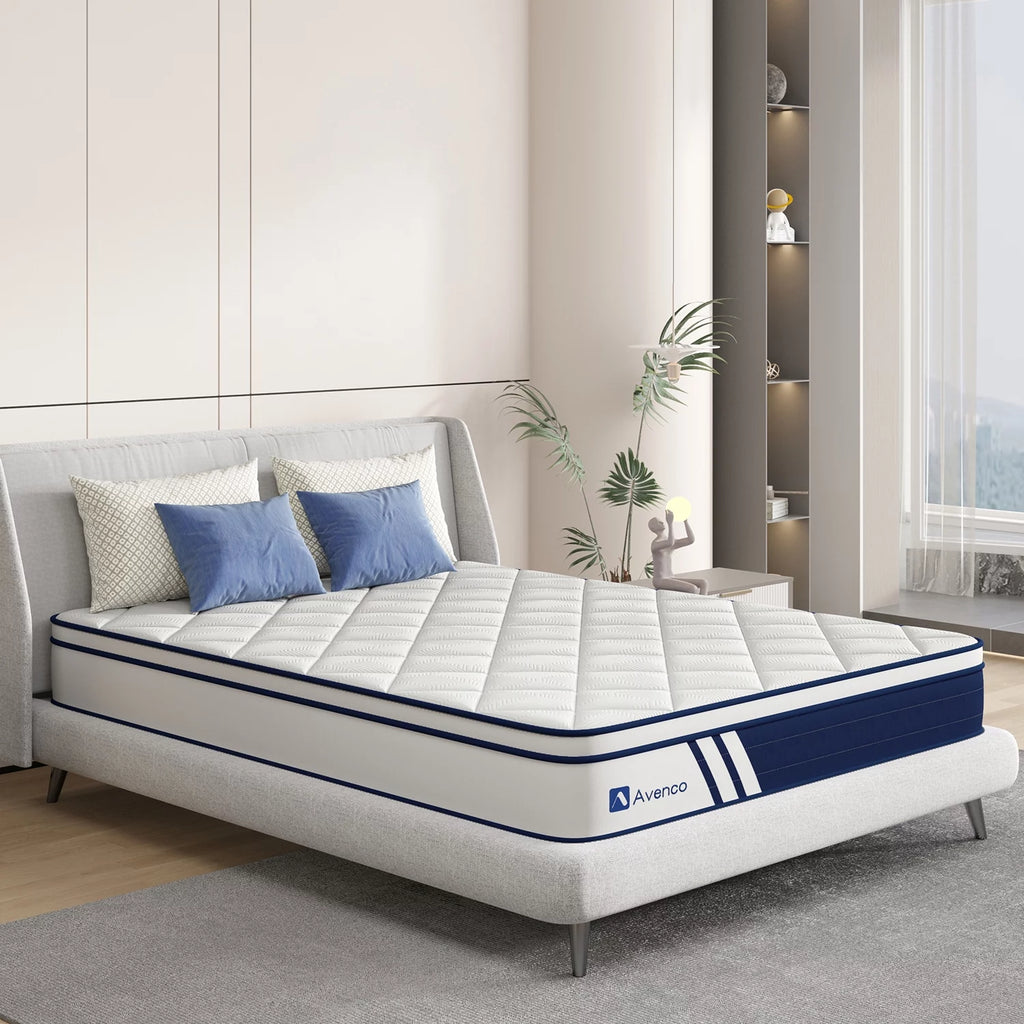 10 inch Gel Memory Foam Hybrid Mattress Queen Size J932993