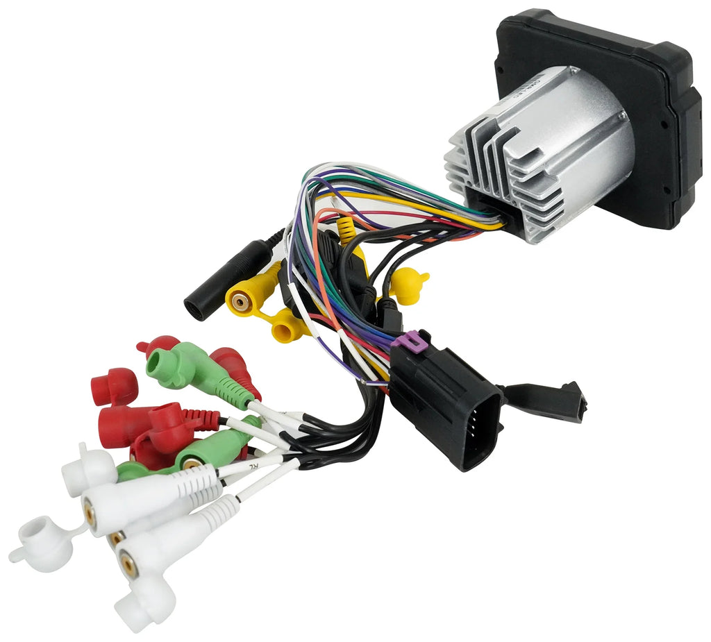 Marine Receiver with Bluetooth and 4 8" Black LED Speakers B4447